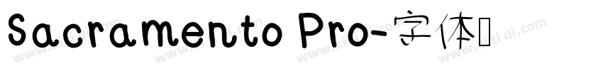 Sacramento Pro字体转换
